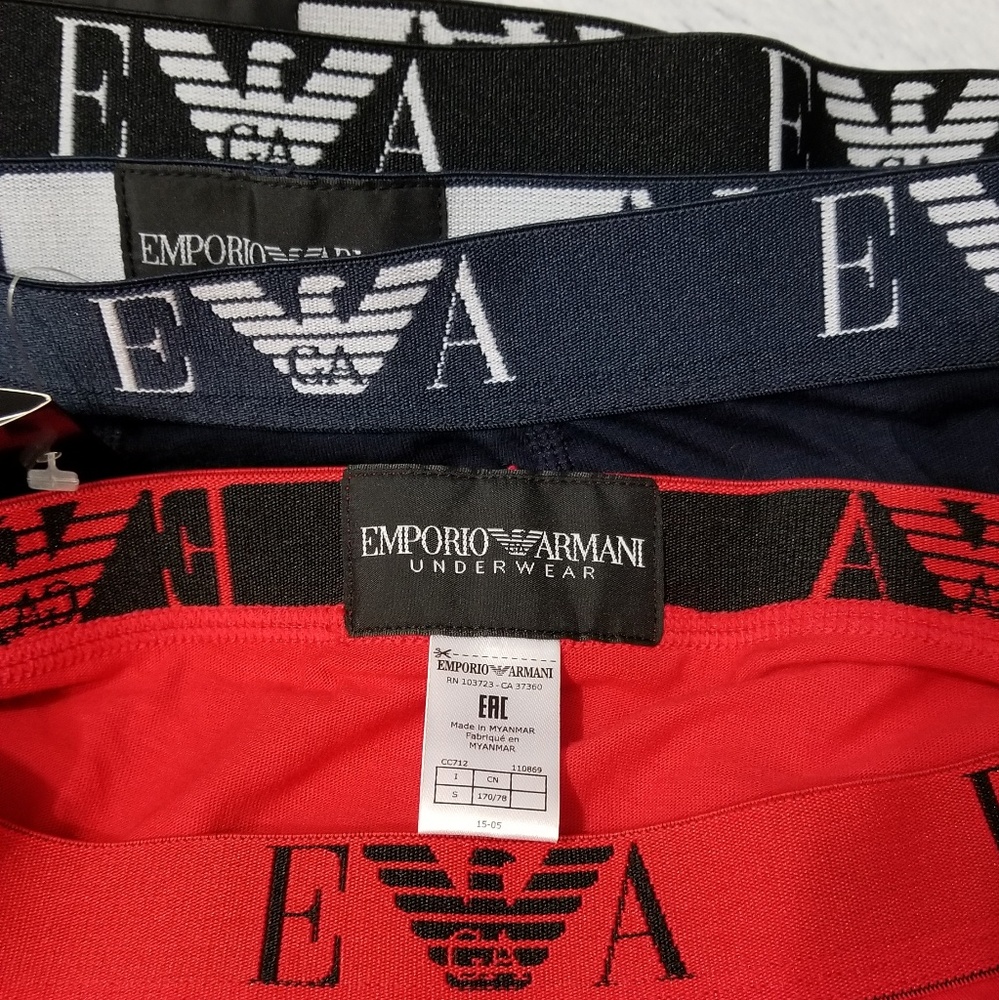 ⚽️NWOT⚽️ EMPORIO ARMANI COTTON BOXER BRIEFS - Picture 6 of 7